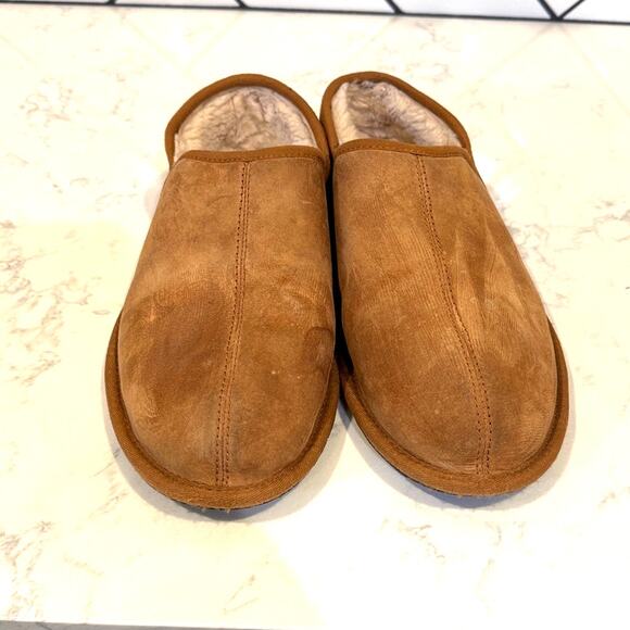 UGG Men\'s Scuff Romeo II Slipper chestnut colorway Water-resistant size 12 main image 7